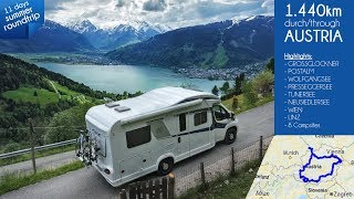 Reisebericht 1440km mit Wohnmobil Knaus Sky Wave 650 MF durch Österreich  Camping Doku [upl. by Lorrayne]