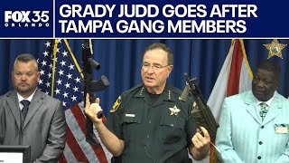 Sheriff Grady Judd press conference 19 gang members arrested in series of driveby shootings [upl. by Juliana964]