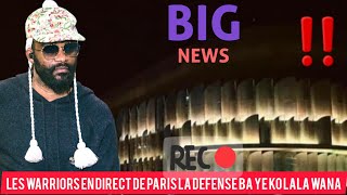 🔴LES WARIORS SONT VENUE PASSER NUIT A PARIS LA DEFENSE POUR PROTÉGÉ FALLY BO YOKA MESSAGE BA PASSER [upl. by Aicekal451]