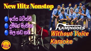 New Hitz Nonstop Without Voice Karaoke  2023 Ahungalla Flamingos [upl. by Begga578]