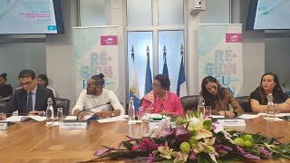 Conférence de presse sur le départ des enseignants néo titulaire ou stagiaire pour la métropole [upl. by Rednasyl]