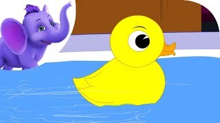 Yellow Ducky  Nursery Rhyme with Karaoke [upl. by Knobloch]