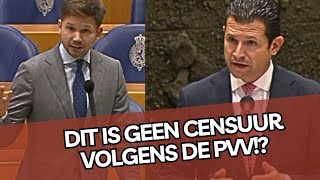 Bijzonder Gideon van Meijeren CONFRONTEERT de PVV met EUcensuur Voorzitter onderbreekt [upl. by Sukram]