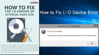 How to Fix IO Device Error  IO Device Error [upl. by Eniad]