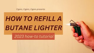 How to refill a butane lighter 2023 how to tutorial [upl. by Leuqim]