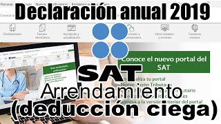 DECLARACIÓN ANUAL 2020 POR ARRENDAMIENTO DEDUCCIÓN CIEGA U OPCIONAL EXPLICADO PASO A PASO [upl. by Etnud412]