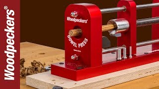 Woodpeckers  OneTIME Tool®  Dowel Press [upl. by Yellhsa771]