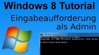 Eingabeaufforderung mit Admin Rechten aufrufen Windows 8 [upl. by Bentlee]