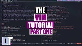 The Vim Tutorial  Part One  Basic Commands [upl. by Enomrej]