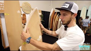 Cork Surfboards by Timber Surf Co at Boardroom Show [upl. by Amian992]