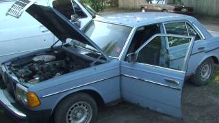 1981 MERCEDES 240D DIESEL COLD START [upl. by Luanne]