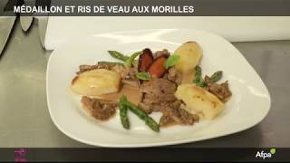 Médaillon et ris de veau braisé aux morilles [upl. by Stark]