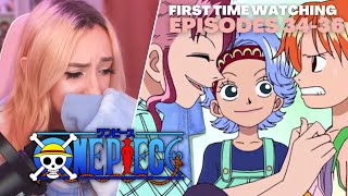 NAMIS BACKSTORY 😭  One Piece Episode 34 35 amp 36 Reaction [upl. by Annhoj]