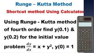 SNM  MA3251  Unit 5  Fourth order RungeKutta Method Using CalculatorTamil with English subtitle [upl. by Vitoria]