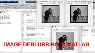 Image Deblurring  Matlab Code [upl. by Utir]