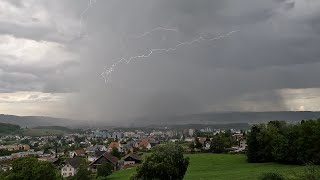 14052024  Gewitter Schälchlihoger Urdorf  1750  1853h [upl. by Yeorgi]