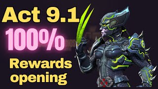 Act 91 100 Exploration Rewards Opening hearthacker mcoc [upl. by Monroy]