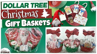 DOLLAR TREE Christmas Gift Basket Ideas  BEST TIPS  Budget Friendly [upl. by Lrak]