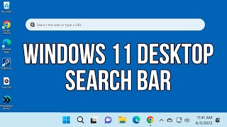 The Windows 11 Desktop Search Box Feature [upl. by Dreyer]