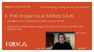 6 IPv6 Unique Local Address [upl. by Suedaht499]