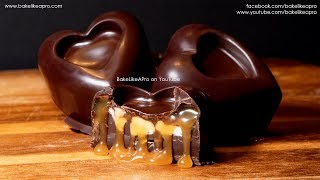 JUMBO Chocolate Caramel Pecan Hearts Tutorial [upl. by Ettolrahc]