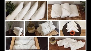 10 Ideas How to Fold a Towel Like Hotel amp Spa [upl. by Aivila365]