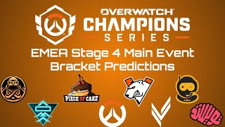 OWCS 2024 EMEA Stage 4 Main Event Bracket Predictions [upl. by Yromem]