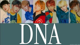 BTS  DNA Lyrics [upl. by Nwaf30]