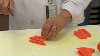 CookPlateDine  Exclusive  How to Batonnet and Dice Carrots and Celery [upl. by Corrie]