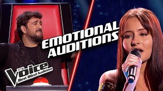 The most SENTIMENTAL Blind Auditions  The Voice Best Blind Auditions [upl. by Eirrehc]