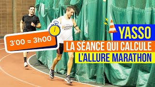 On court un YASSO  la séance qui CALCULE lallure marathon ⏱ feat ironuman [upl. by Melda662]