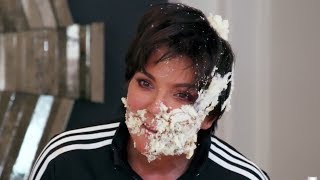 Kim amp Khloe Kardashian ATTACK Kris Jenner With Cake In KUWTK Promo [upl. by Ledeen731]