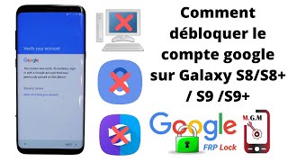 Comment débloquer le compte google sur Galaxy S8S8  S9 S9 sans PC [upl. by Sink]