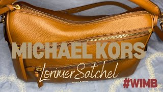 MichaelKors Lorimer satchel A great everyday carry whatsinmypurse wimb pursecollection mkbags [upl. by Eceinal]