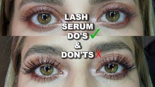 THE TRUTH ABOUT LASH SERUM AND GROWING LONG LASHES [upl. by Dare873]