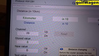 VCDS mileage adaptation [upl. by Llamaj]