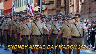 Sydney ANZAC Day March 2024  Part 2 [upl. by Adnamma]