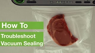 How To Troubleshoot Vacuum Sealing  FoodSaver® [upl. by Frederich]