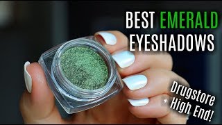 The BEST Emerald Green Eyeshadows  Bailey B [upl. by Vardon]