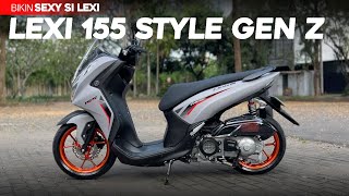 Modifikasi Lexi LX 155 Selera Anak Muda  Lebih Simple Dengan Spakbor Lexi 125 [upl. by Innattirb]