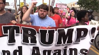 Shut down Trump and the RNC rally and march [upl. by Benis637]