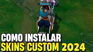 COMO INSTALAR SKINS CUSTOM E MODS NO LOL 2024 ATUALIZADO FUNCIONANDO NÃO DÁ BAN [upl. by Akinet]