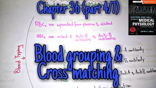 Blood grouping and cross matching  chapter 36 part 47 Guyton and Hall text book of physiology [upl. by Noam]