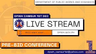 Procurement Livestream for DPWH Camarines Sur 1st DEO on June 18 2024 [upl. by Bradwell216]