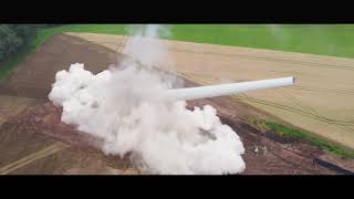 Schneeberger Hof Extreme Demolition Sprengung Windkraftanlage auf kleinsten Raum [upl. by Emmalyn]