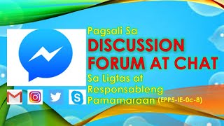 PAGSALI SA DISCUSSION FORUM AT CHAT EPP 5 WEEK 4 [upl. by Palua]