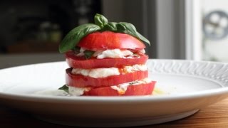 Tomato amp Mozzarella Salad with Burrata Cheese – How to Make the Worlds Sexiest Caprese Salad [upl. by Donelson]