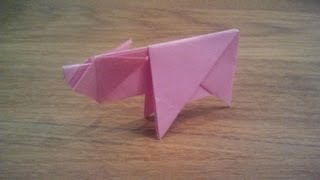 How To Make an Origami Pig  Piggy [upl. by Robet89]