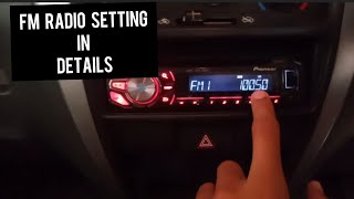 Suzuki Alto FM radio setting pioneer FM setting indetail All Fm radio channels [upl. by Kenney]