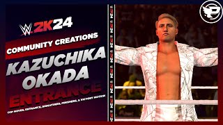 Kazuchika Okada WWE 2K24 Entrance Top Moves Signatures Finishers amp Victory Motion [upl. by Hime]